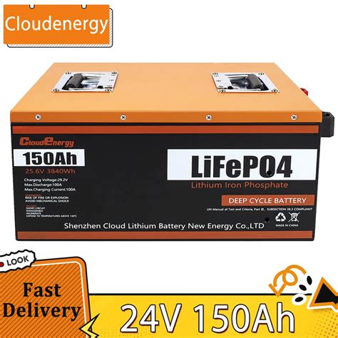 Cloud Energy 24V 150ah Lifepo4 Batterie Pack Not Strom 3840wh Energie