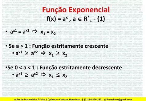 Função exponencial PPT