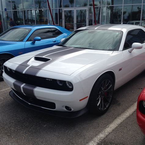 Bright White Srt W Silver Center Stripes Srt Hellcat Forum