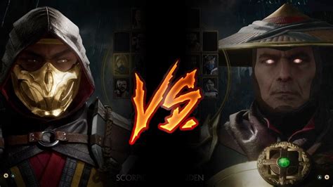 Mortal Kombat 11 Scorpion Vs Raiden Very Hard Youtube