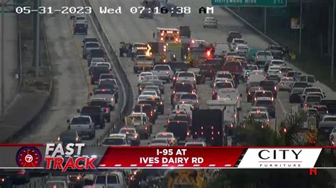 Crash On I 95 Leads To Delays On Northbound Lanes Near Ives Dairy Road Wsvn 7news Miami News