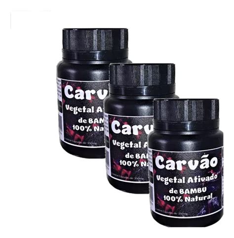 Carv O Vegetal Ativado De Bambu C Psulas De Mg Parcelamento