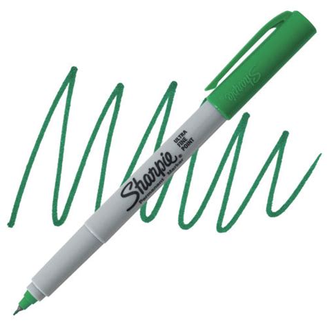 Sharpie Ultra Fine Point Marker Green Ultra Fine Point Blick Art