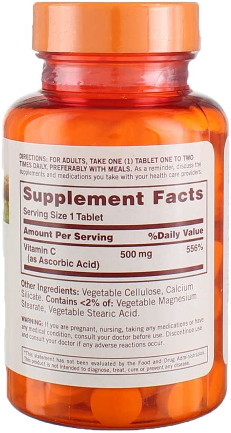 Vitamina C 500mg Comprimidos Sundown Comprar