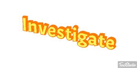 Investigate Word Animated  Logo Designs