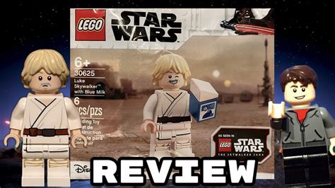 Lego Star Wars Luke Skywalker With Blue Milk Polybag Review Youtube