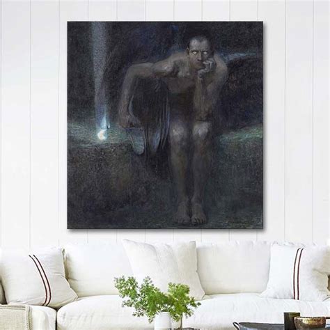 Lucifer By Franz Von Stuck As Art Print Canvastar