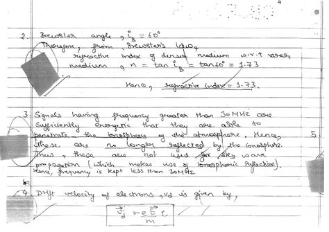 Cbse Class Xii Board Exam Model Answer Sheet For Physics