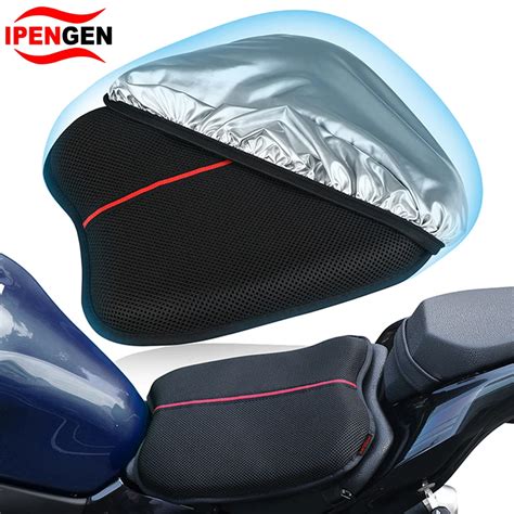 Anti Slip Infl Vel Almofada Do Assento Da Motocicleta D Blow Air