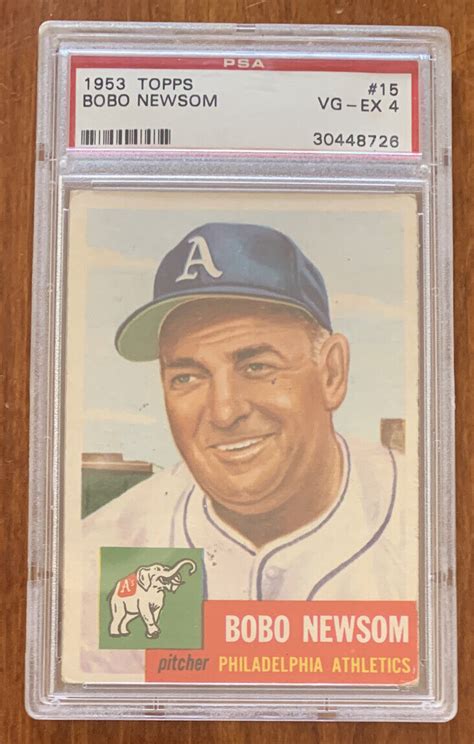 Bobo Newsom Topps Rc Rookie Psa Vg Ex Philadelphia Athletics