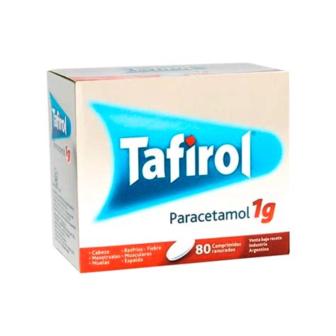 Punto Farma Tafirol Paracetamol 1g Caja De 80 Comprimidos Ranurados