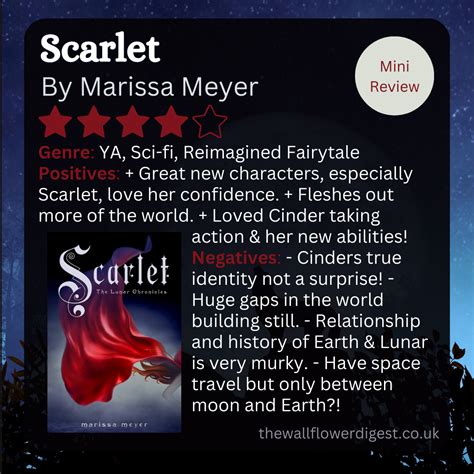 Mini Review Scarlet The Lunar Chronicles 2 By Marissa Meyer The