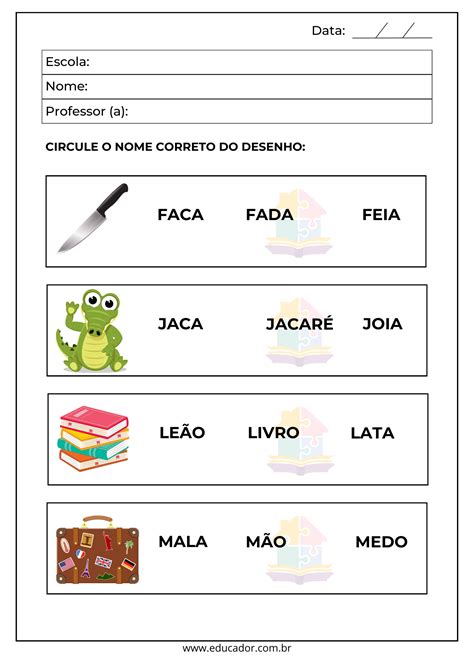 Atividades De Leitura 1 Ano 8