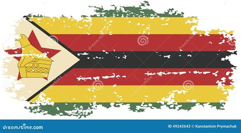 Zimbabwean Grunge Flag Vector Illustration Stock Vector Illustration