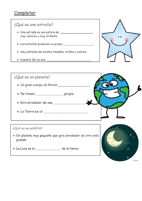 Universos Cuerpos Celestes Worksheet Sistema Solar Ccss Homeschool