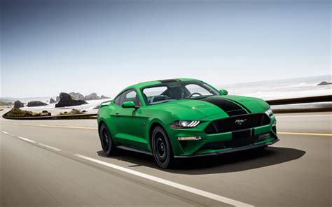 Download Imagens Ford Mustang Gt Fastback 2018 Verde Cupê Esportivo