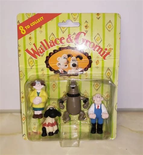 NEW VINTAGE WALLACE And Gromit Playhouse Figures A Close Shave Set