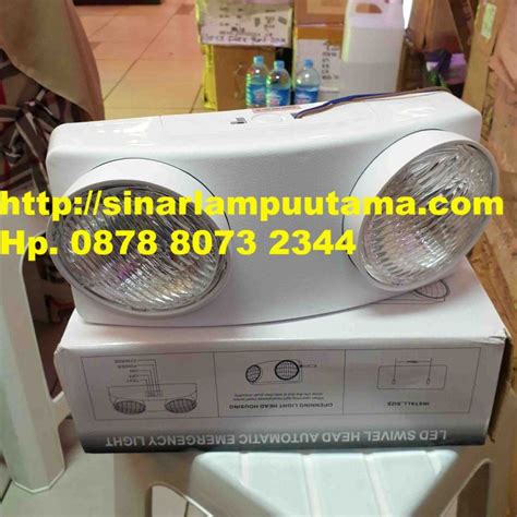 Lampu Emergency Mata Kucing 2x3 Watt Sinar Lampu Utama