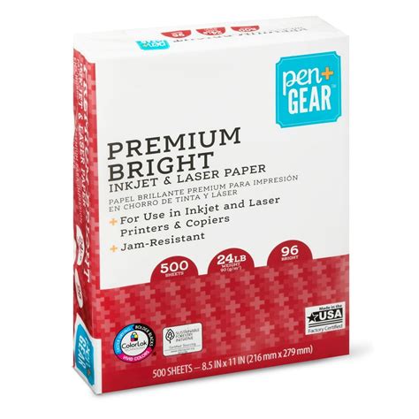 Pen + Gear Premium Bright Inkjet Laser Paper, 500 Sheets - Walmart.com ...