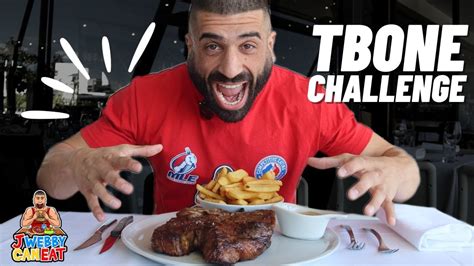 1kg T Bone Steak Challenge Steersons Steakhouse Sydney Australia Youtube