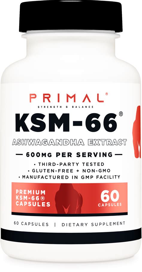 Physician S Choice Ksm 66 Ashwagandha Capsules 1000mg 60 Ct