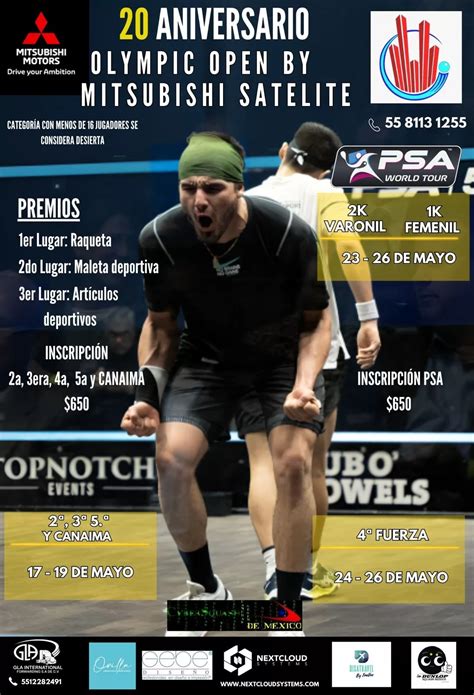 2024 Torneos PSA y Amateur por 20 años de Squash Olympic CyberSquash