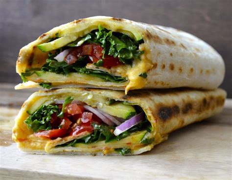 Veggies Hummus Wrap Recipe Healthy Easy Maebells