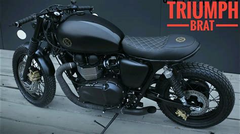 Triumph Street Twin Brat Style Triumph Street Twin Tracker Custom By