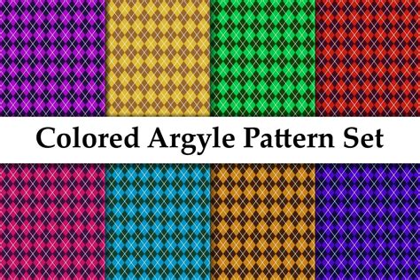 Colored Seamless Simple Argyle Pattern Graphic By Cutepik Creative