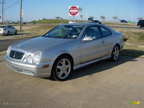 Brilliant Silver Metallic Mercedes Benz Clk Coupe