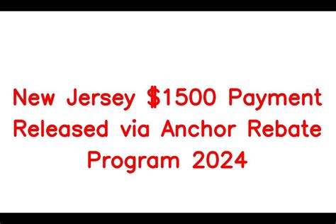 Nj Anchor Tax Rebate Status Gussy Katleen