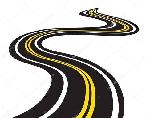 Winding Road Stock Vector Branchecarica 35755595