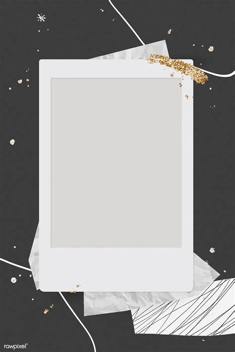 Blank instant photo frame background vector | free image by rawpixel ...