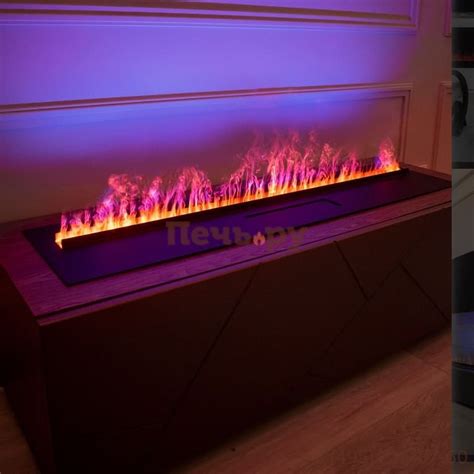 Электрический паровой камин Schones Feuer 3D FireLine 1200 со стальной ...