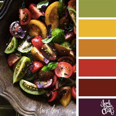 25 Color Palettes Inspired By Beautiful Food Équilibre Des Couleurs