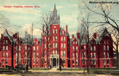 Harper Hospital (old) | Postcards — Historic Detroit