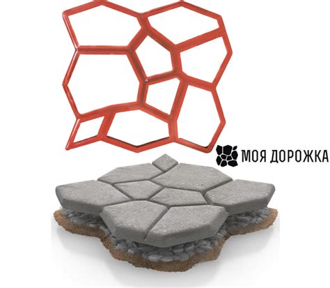 Форма для садовой дорожки Пластиковые трафареты для дорожки для сада на ...