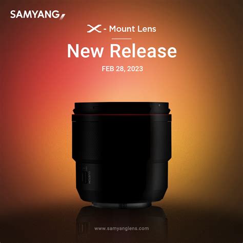 The New Samyang AF 75mm F 1 8 APS C Lens Will Be Announced On February