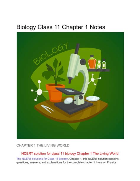 Ppt Biology Class 11 Chapter 1 Notes Powerpoint Presentation Free