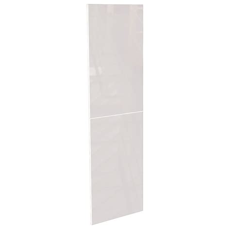 Modern Slab Kitchen Larder Door Pair H X W Mm Gloss White