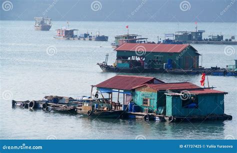 House Boats in Ha Long Bay Near Cat Ba Island, Vietnam Editorial Image ...