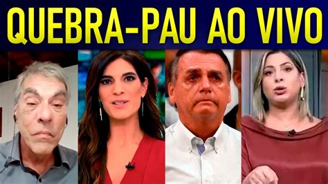 Quebra Pau Ao Vivo Jornallsta Da Globo Defende Elon Musk E B0lsonaro