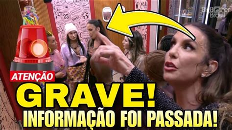 BBB 23 IVETE SANGALO PASSA INFORMAÇÃO SECRETA E PRODUÇÃO CHAMA TODOS