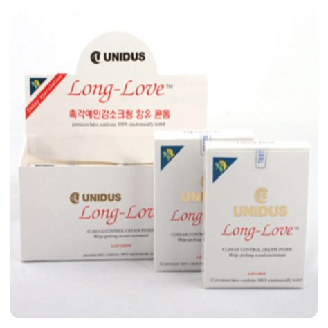 Unidus 24p CLIMAX CONTROL Condom LONG LOVE Prolong Sex Lubricant Thin