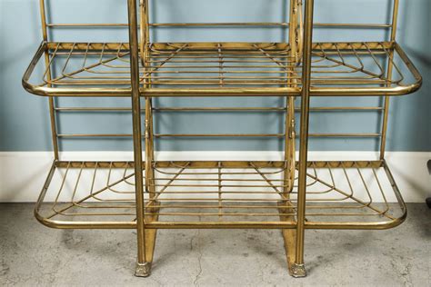 French Iron And Brass Bakers Rack At 1stdibs Brass Bakers Racks