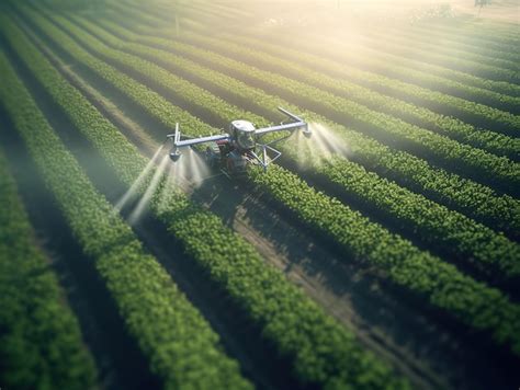 Premium Photo Tractor Watering Agriculture Field Soybean Farm Ai