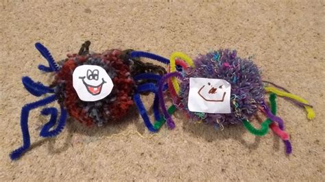 Pom-Pom Spider craft for children - Brambles and Bindweed