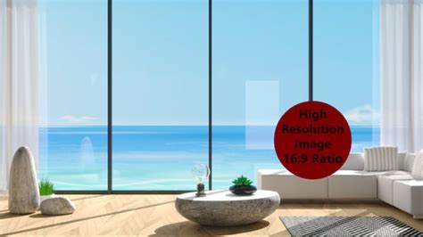 Wide Window Zoom Backgrounds Panoramic Beach View Background - Etsy