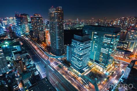 Fototapete Tokyo Nachtleben Stadtlandschaft Nach Ma Myredro De