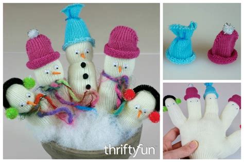 Making Glove Snowmen Thriftyfun